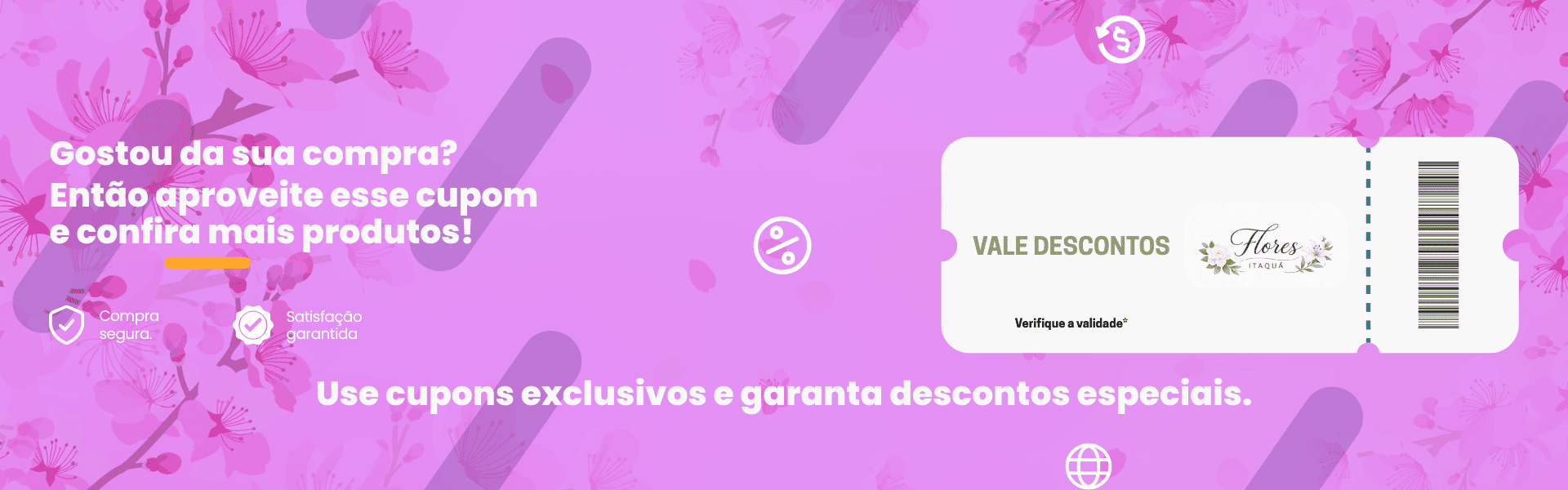 Cupons de desconto Itaqua Flores - copie e use no carrinho