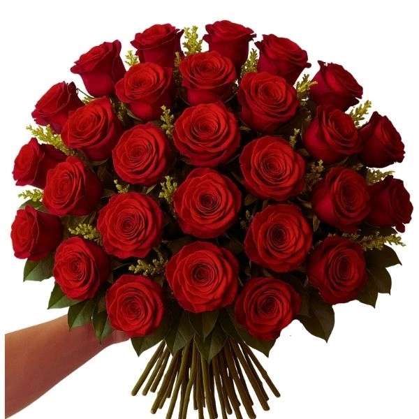 Buquê com 40 Rosas Nacionais